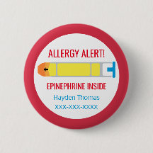 Kinder Personalisierte Allergie Warnhinweis Epinep