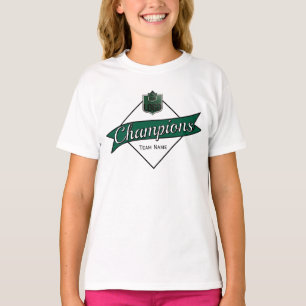 Kinder personalisierte Champions Diamant Grafik Sp T-Shirt
