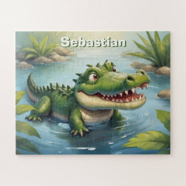 Kinder Personalisiertes Krokodil