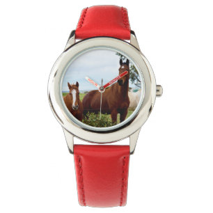 Kinder Pferderuhr. Armbanduhr