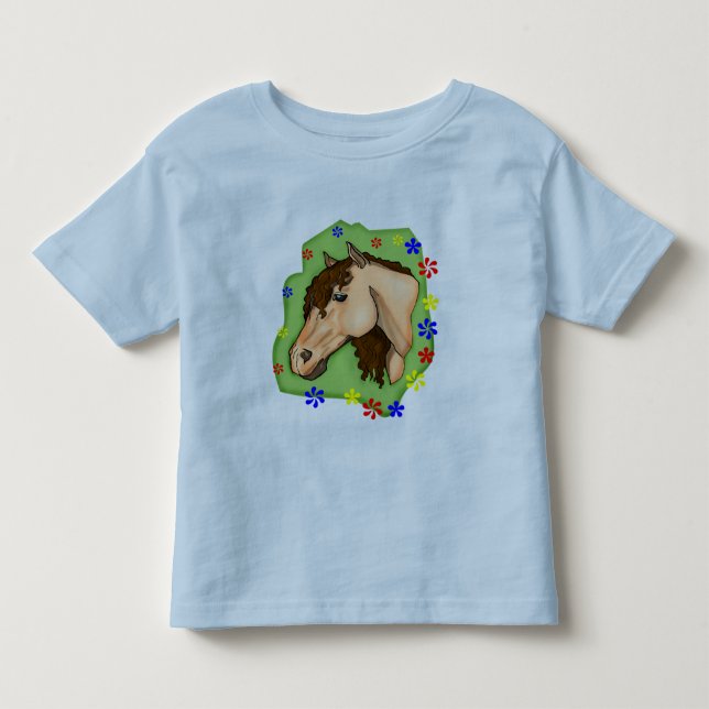 Kinder Pferdeschirme und Pferdegeschenke Kleinkind T-shirt (Vorderseite)