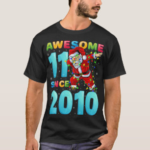Kinder Phantastisch 11 Seit 2010 Dabbing Santa 11. T-Shirt