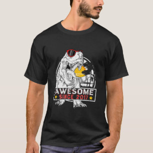 Kinder Phantastisch seit 2017 5Geburtstag Boy Dino T-Shirt