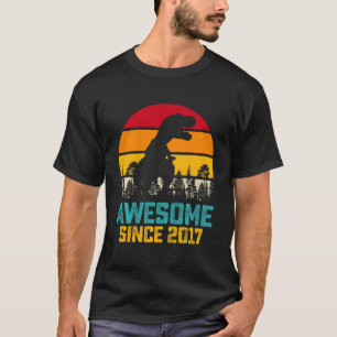 Kinder Phantastisch seit 2017 Dinosaurier 5 Jahre T-Shirt