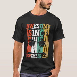 Kinder Phantastisch seit November 2019 Retro Vinta T-Shirt