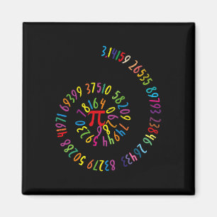 Kinder Pi Day Math Spiral 3.14 Ratio Geek Nerd Mat Magnet