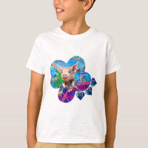 Kinder Piggie Lieben Art T - Shirt