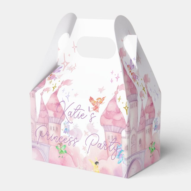 Kinder Pink Faicess Party Geschenk Geschenkschachtel (Vorderseite)