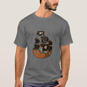 Kinder - Piratenschiff - Kinder vier Jahre T-Shirt