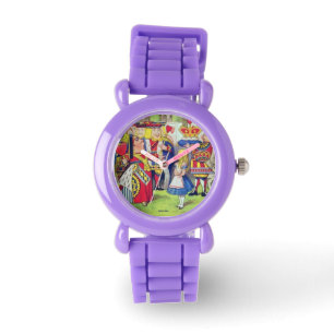 Kinder platzieren Alice im Wunderland-Kinderuhren Armbanduhr