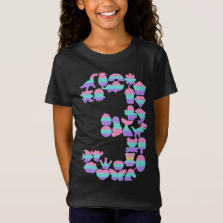 Kinder Pop 3 Jahre alt 3. Geburtstag Fidget Pop T-Shirt