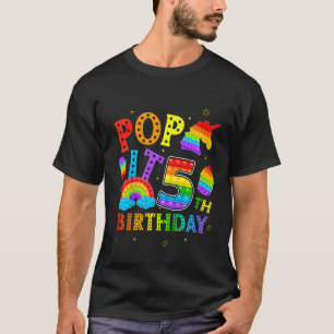Kinder Pop Es 5. Geburtstag 5 Jahre Popping Party T-Shirt