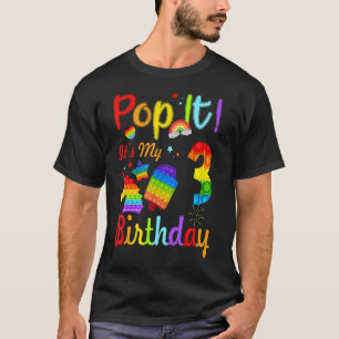 Kinder Pop Es ist mein 3. Geburtstag 3 Jahre alter T-Shirt