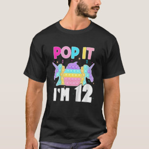 Kinder Pop Ich bin 12 Jahre alt Junge Mädchen 12. T-Shirt
