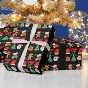 Kinder Pop Weihnachtsblase Weihnachtsbaum Geschenkpapier