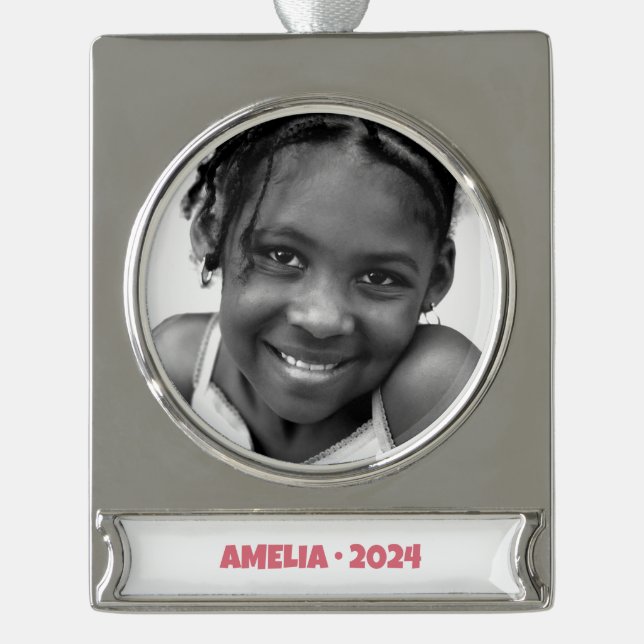 Kinder Portrait Banner Ornament - Schulportrait (Vorderseite)