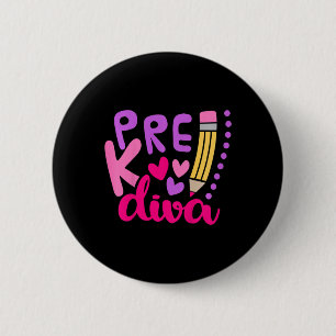 Kinder Pre-k Diva Button