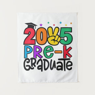Kinder Pre-K Grad 2025 Preschool Prek Abschluss Wandteppich