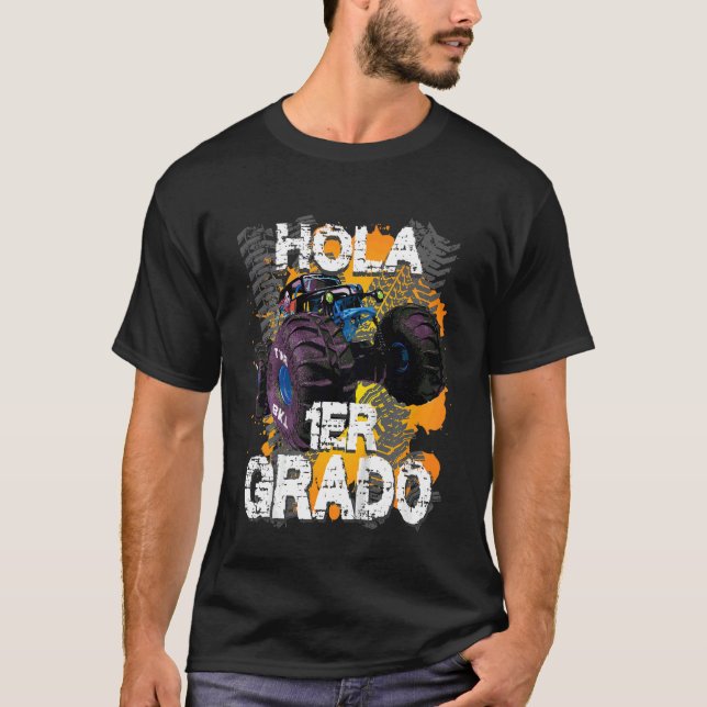 Kinder Primer Dia De Escuela Nino Spanisch 1 Grado T-Shirt (Vorderseite)