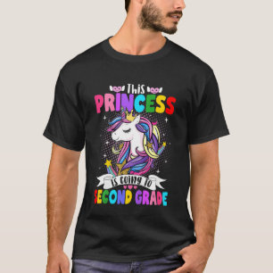 Kinder Prinzessin Einhorn 2. Klasse Zurück zur Sch T-Shirt