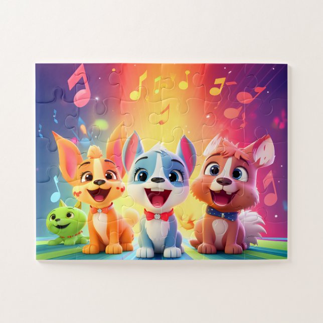 Kinder-Puzzle (Horizontal)