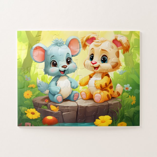 Kinder-Puzzle (Horizontal)
