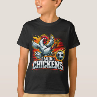 Kinder Raging Chickens Shirt (schwarz)
