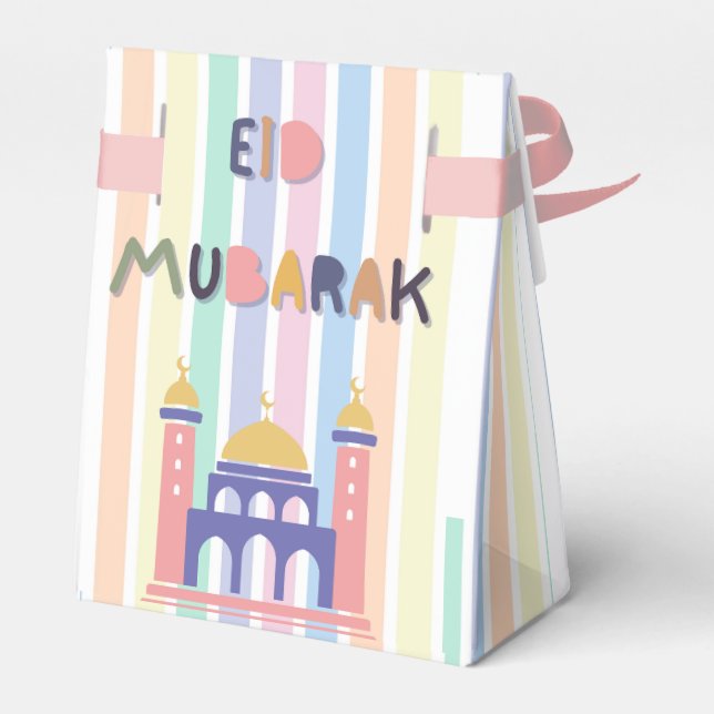 Kinder Rainbow Eid Mubarak Eid Geschenk & & & & &  Geschenkschachtel (Rückseite)