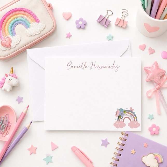 Kinder-Rainbow-Note-Karte Mitteilungskarte (Von Creator hochgeladen)