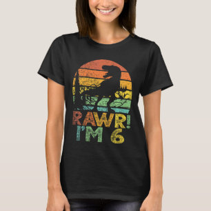 Kinder Rawr Im 6 Dinosaur Rex 6 Jahre alter Junge T-Shirt