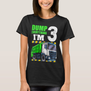 Kinder Recycelnd Müll 3 Jahre alter Müllwagen 3. T-Shirt