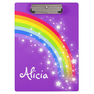 Kinder Regenbogensterne, genannt Clipboard Klemmbrett