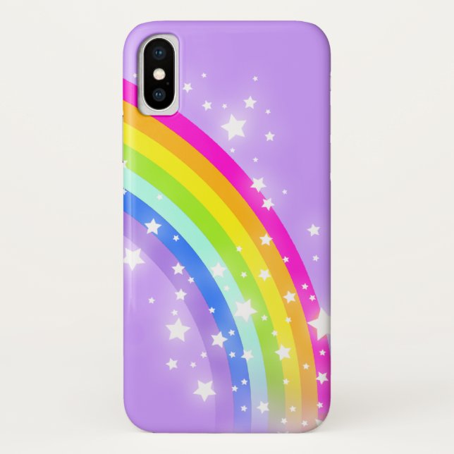 Kinder Regenbogenviolett Case-Mate iPhone Hülle (Rückseite)