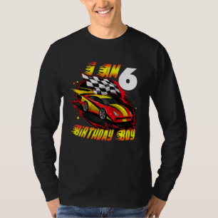 Kinder Rennfahrer Ich bin 6 Jahre alt 6. Geburtsta T-Shirt