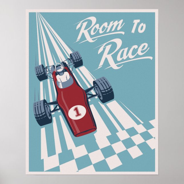 Kinder-Rennposter Poster (Vorne)