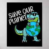 Kinder Rettete unseren Planeten Trex Earth Niedlic