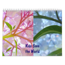 Kinder Rettete Weltkalender jeden Monat floral sta
