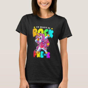 Kinder Rock Pre K Dabbing Einhorn Girls zurück zum T-Shirt