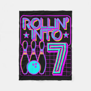 Kinder Rollin in 7 Bowling Bowler 7. Geburtstag Pa Fleecedecke