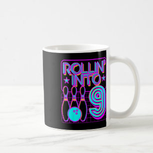 Kinder Rollin in 9 Bowling Retro Bowler 9. Geburts Kaffeetasse