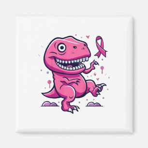 Kinder Rosa Ribbon T-rex Kinder Brustkrebs-Aufstän Magnet