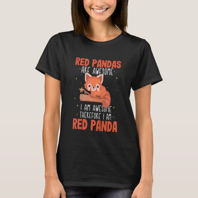 Kinder Rote Panda Rote Pandas sind phantastisch T-Shirt (Vorderseite)