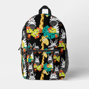 Kinder Safari Kinderzimmer Kunst, Dichtung und Mus Bedruckter Rucksack