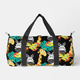 Kinder Safari Kinderzimmer Kunst, Dichtung und Mus Duffle Bag