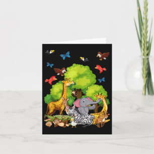 Kinder Safari Tierliebhaber Tank Top Karte