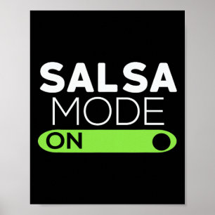 Kinder Salsa Modus On Shirt - Funny Dancing Shirt  Poster