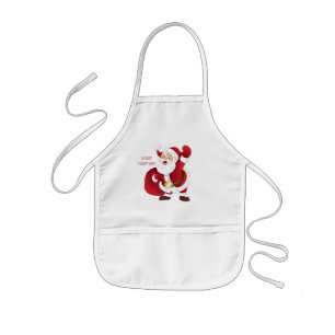 Kinder Santa Schürze. Kinderschürze