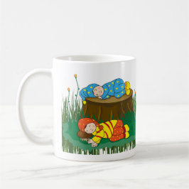 Kinder schlafen mit der Fee im Wald Kaffeetasse