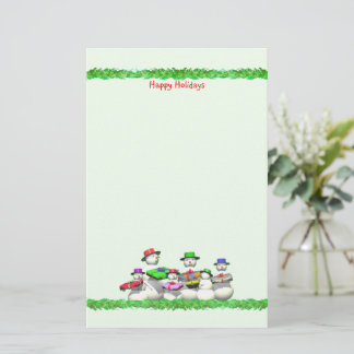 Kinder Schnee Menschen Weihnachten Briefpapier