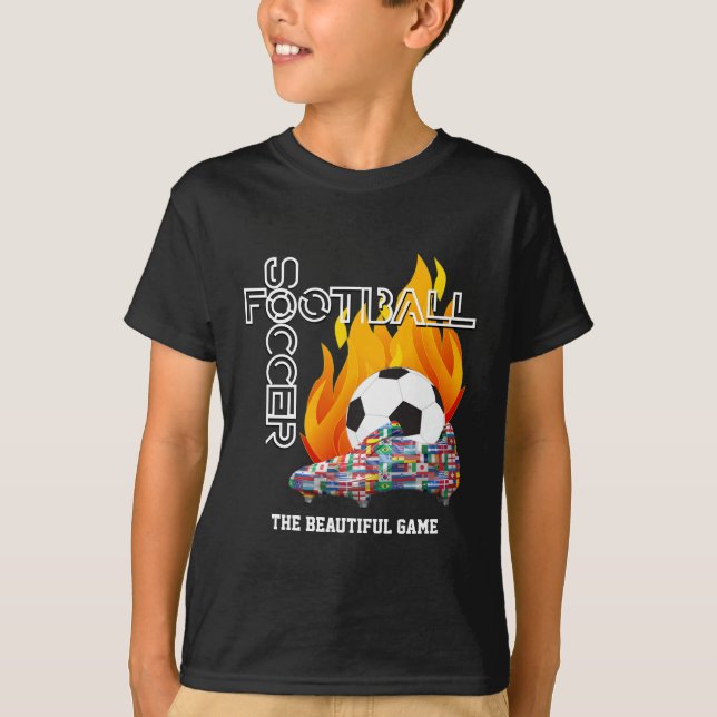 Kinder Schöne Spielwelt FUSSBALLSOCCER T-Shirt (Vorderseite)
